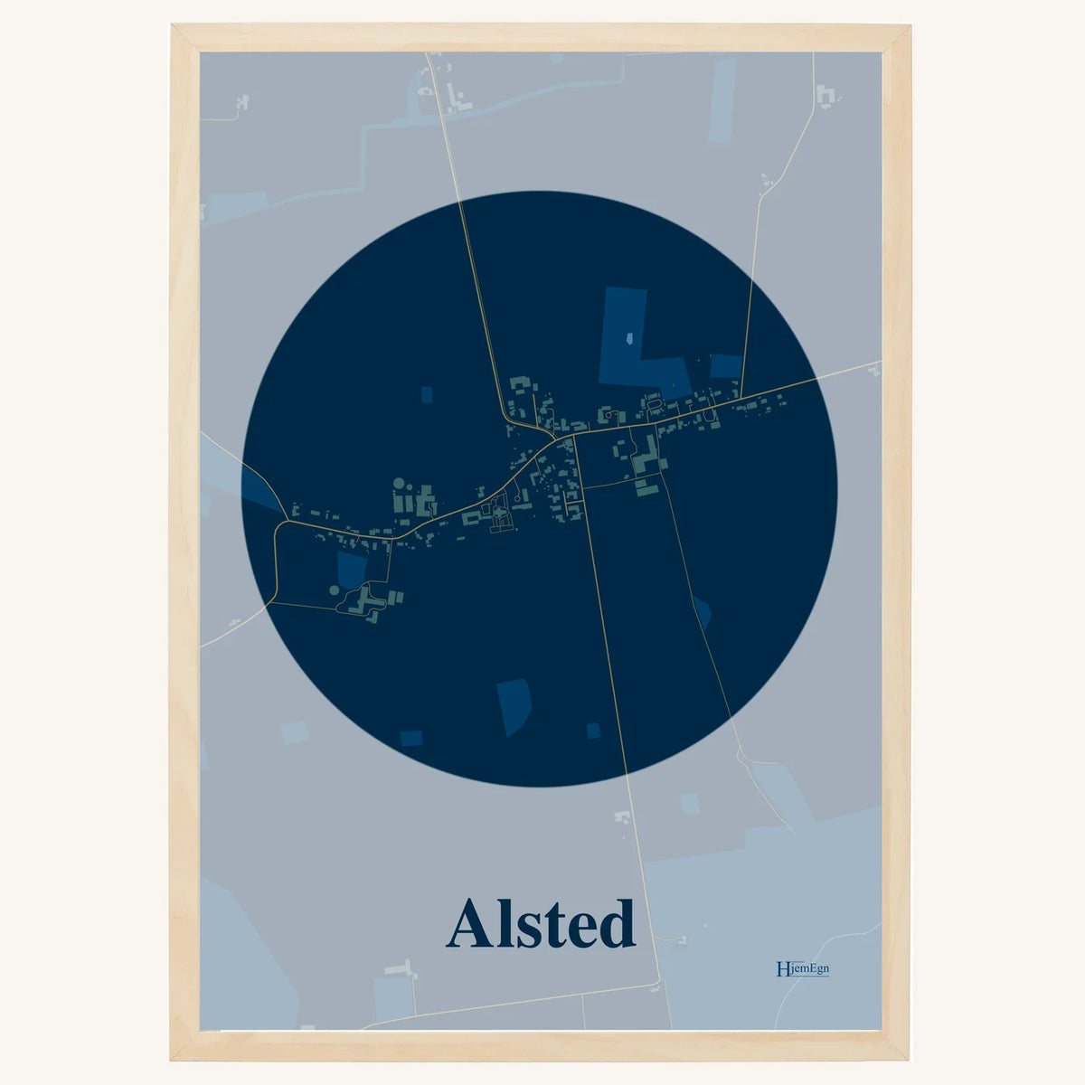 Alsted plakat – Centrum 2026 – Mørk blå