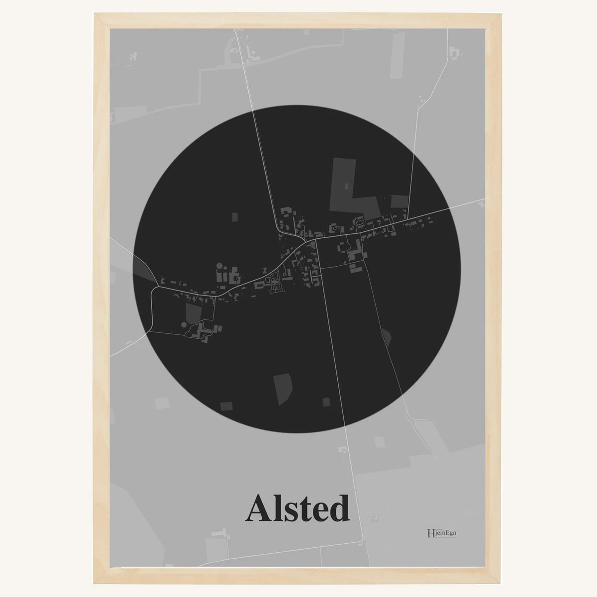 Alsted plakat – Centrum 2026 – Mørk grå