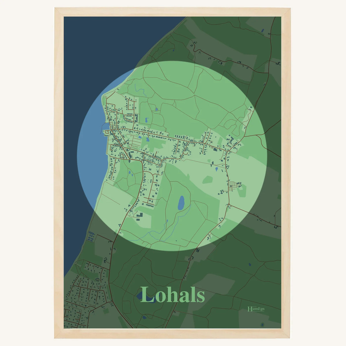 Lohals plakat – Centrum 2026 – Lys pastel grøn