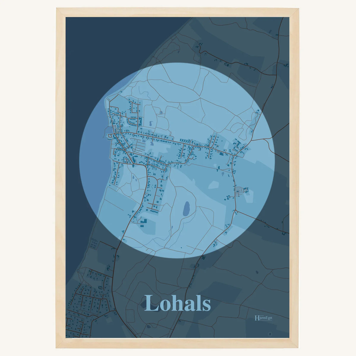 Lohals plakat – Centrum 2026 – Lys pastel blå