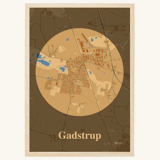 Gadstrup plakat – Centrum 2026 – Lys pastel brun