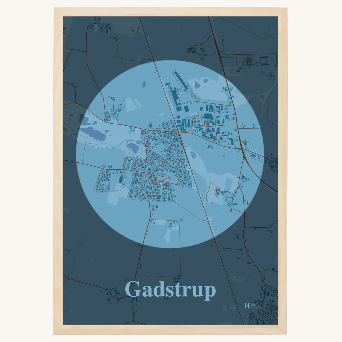 Gadstrup plakat – Centrum 2026 – Lys pastel blå