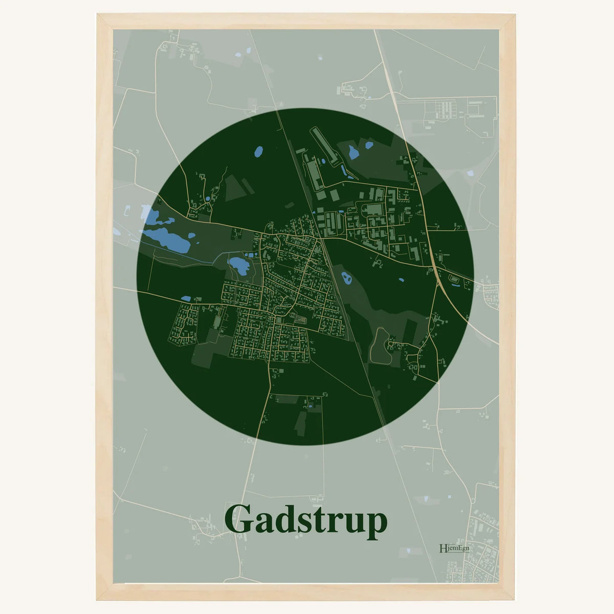 Gadstrup plakat – Centrum 2026 – Mørk grøn
