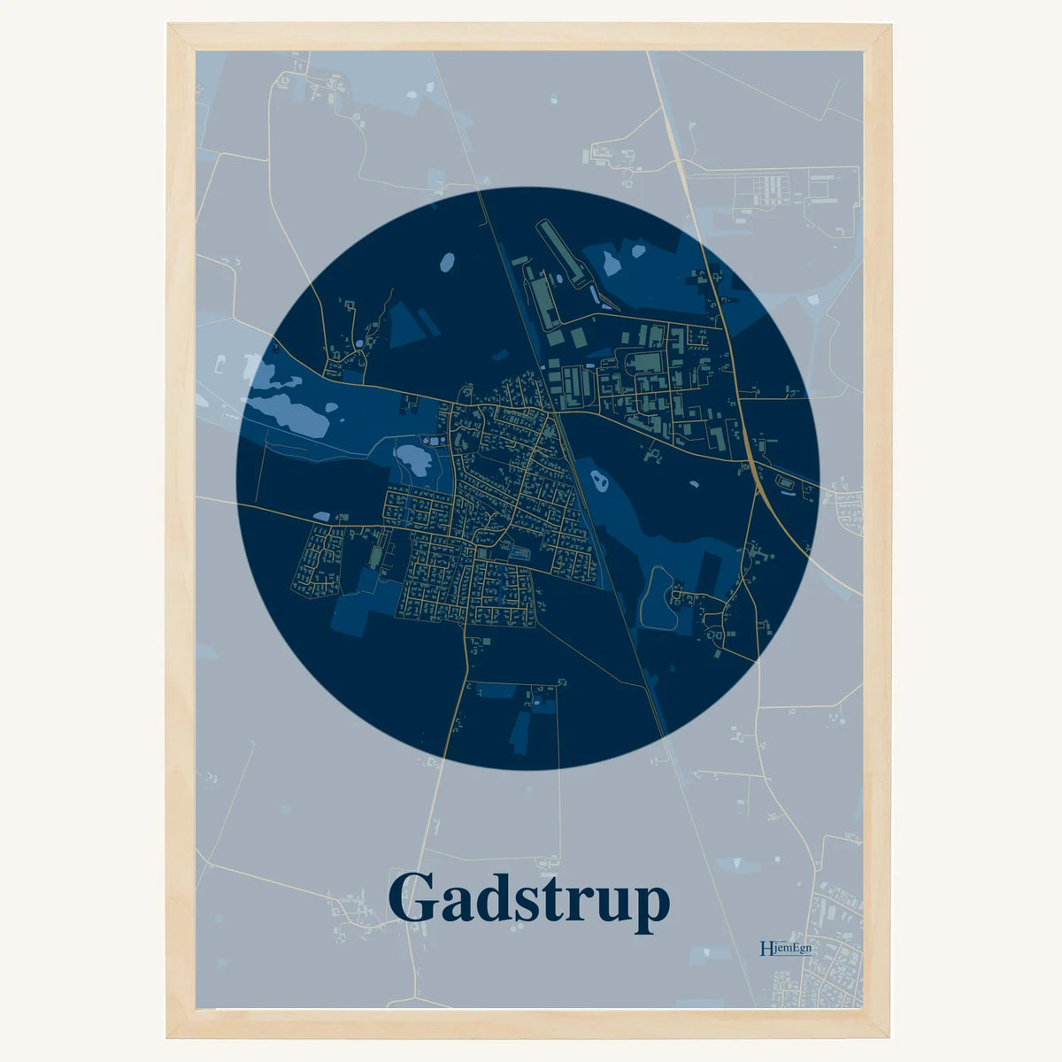 Gadstrup plakat – Centrum 2026 – Mørk blå