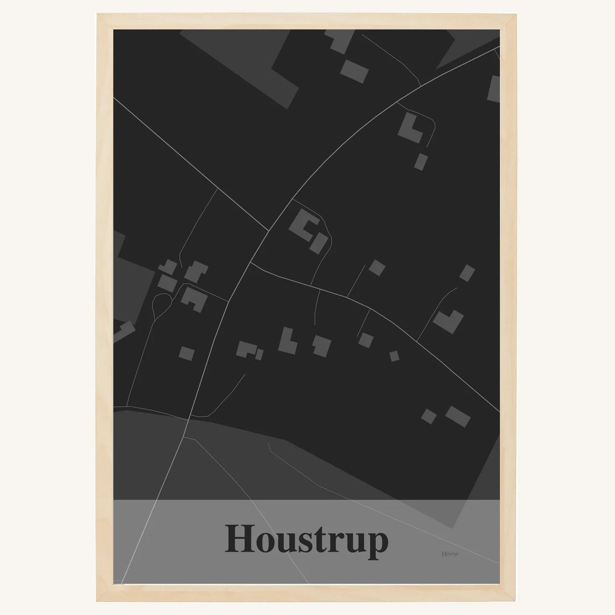 Houstrup plakat – Firkantet 2026 – Mørk grå