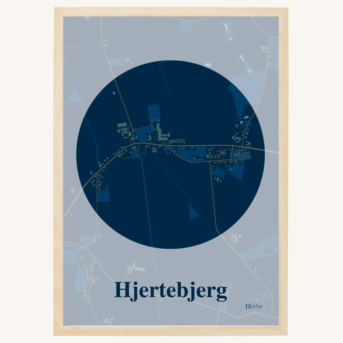 Hjertebjerg plakat – Centrum 2026 – Mørk blå