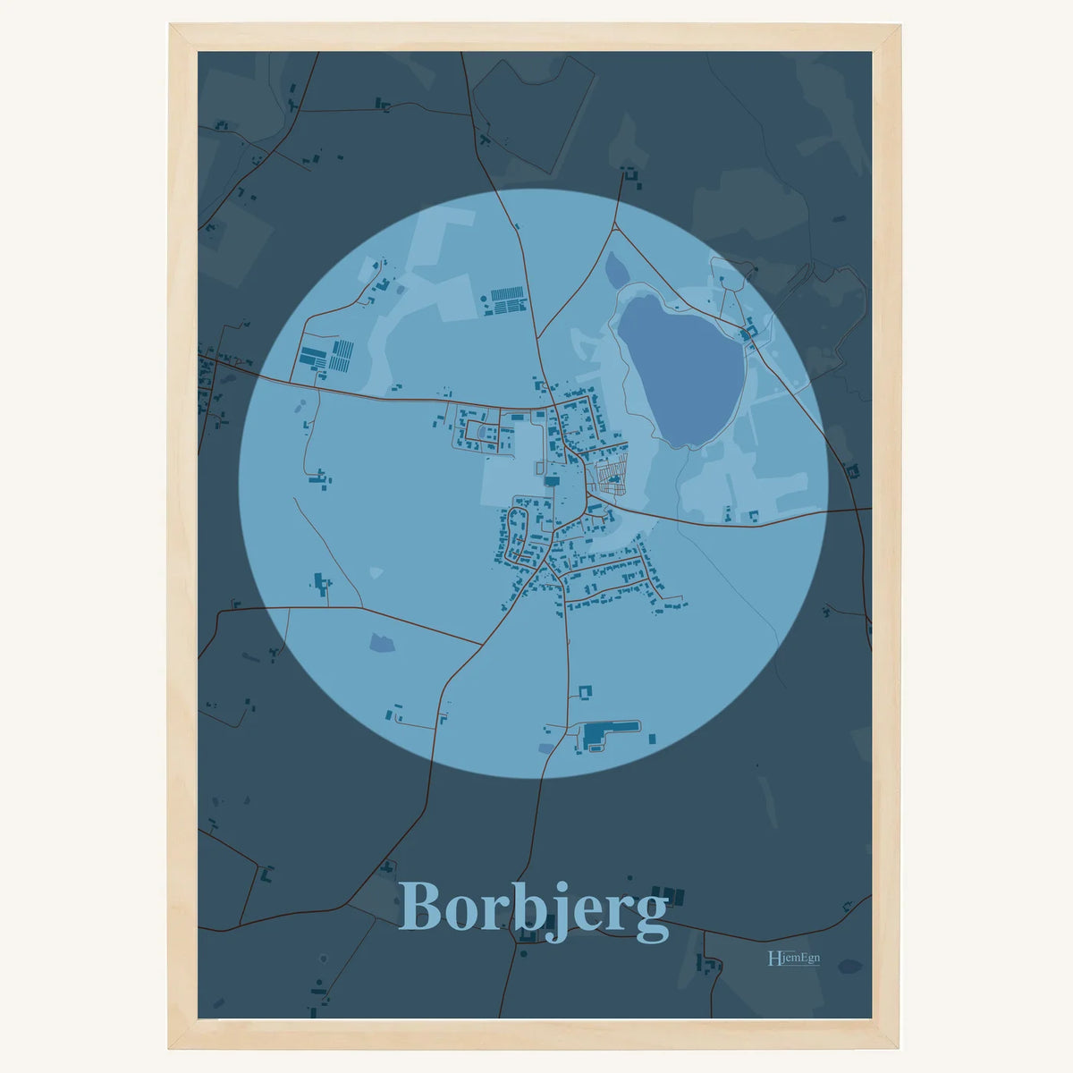 Borbjerg plakat – Centrum 2026 – Lys pastel blå