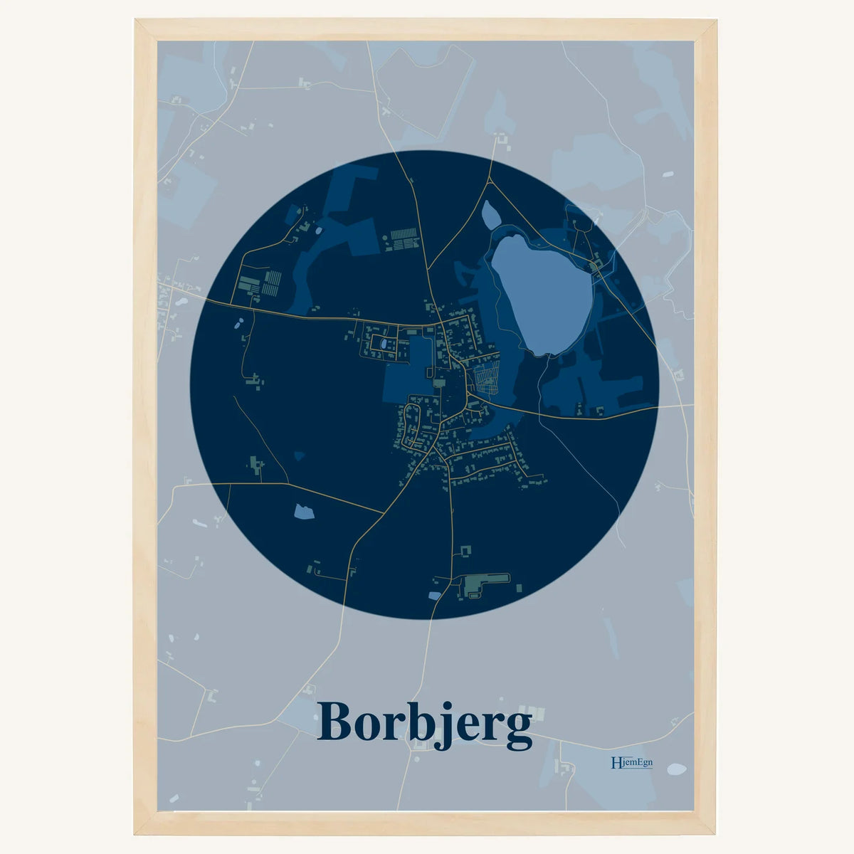 Borbjerg plakat – Centrum 2026 – Mørk blå