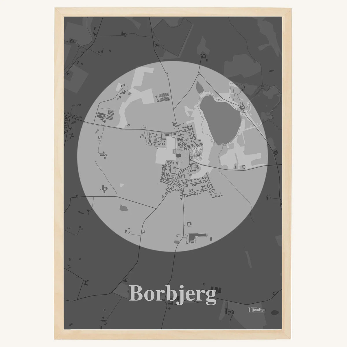 Borbjerg plakat – Centrum 2026 – Lys pastel grå