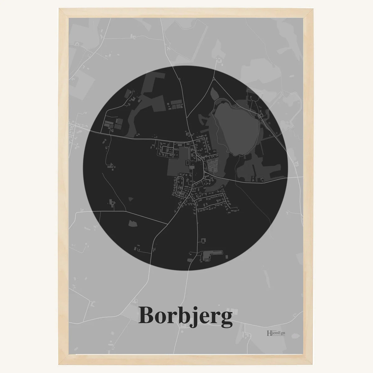 Borbjerg plakat – Centrum 2026 – Mørk grå