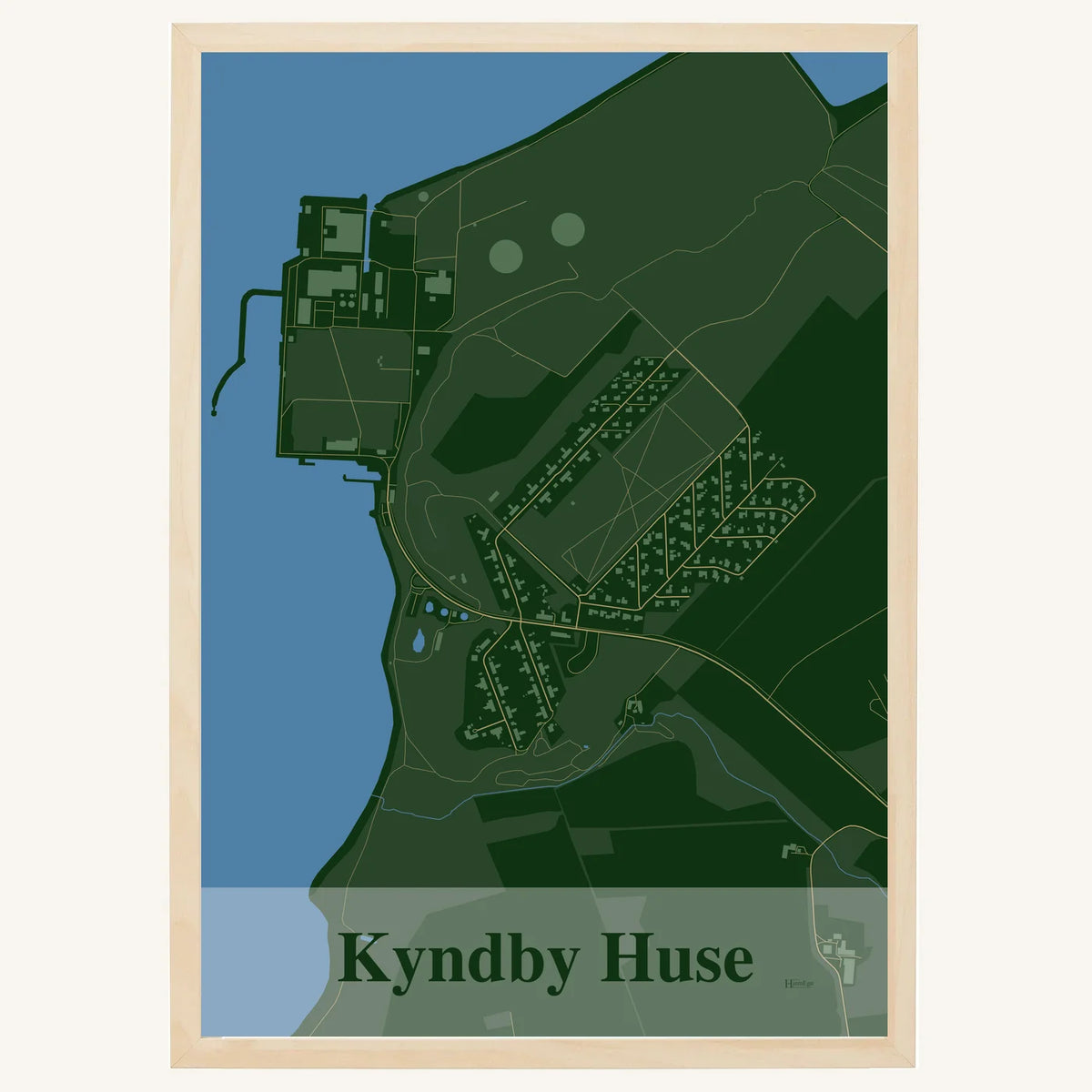 Kyndby Huse plakat – Firkantet 2026 – Mørk grøn