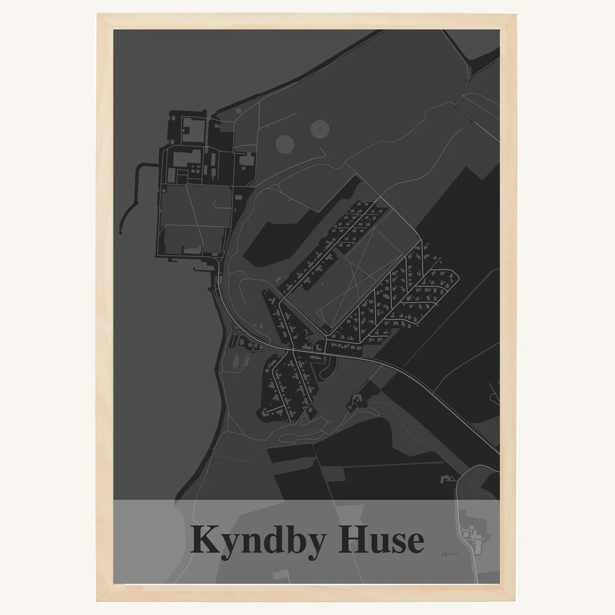 Kyndby Huse plakat – Firkantet 2026 – Mørk grå