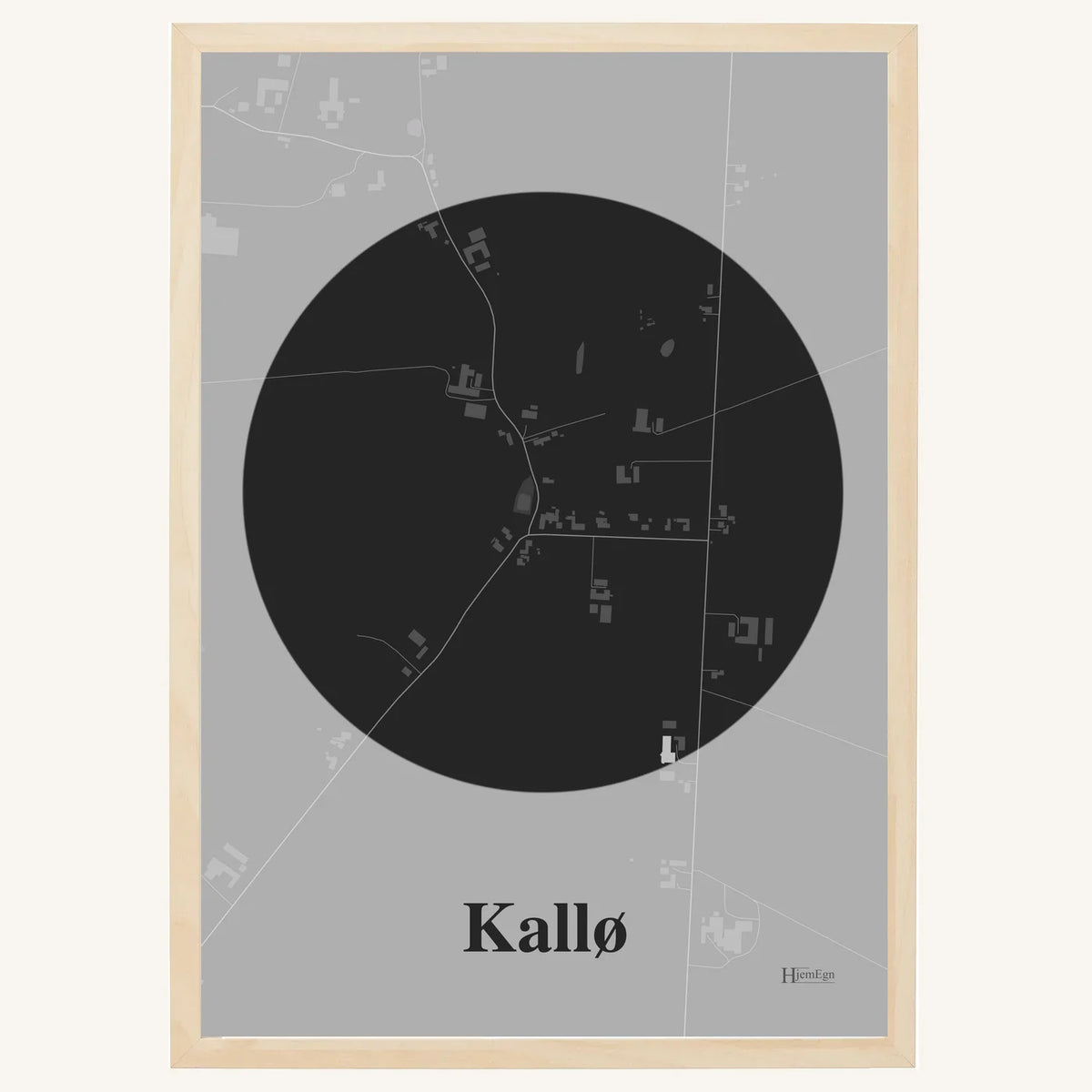 Kallø plakat – Centrum 2026 – Mørk grå