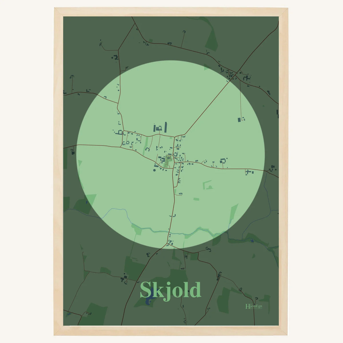 Skjold plakat – Centrum 2026 – Lys pastel grøn