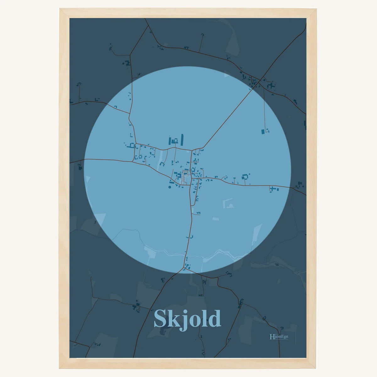 Skjold plakat – Centrum 2026 – Lys pastel blå