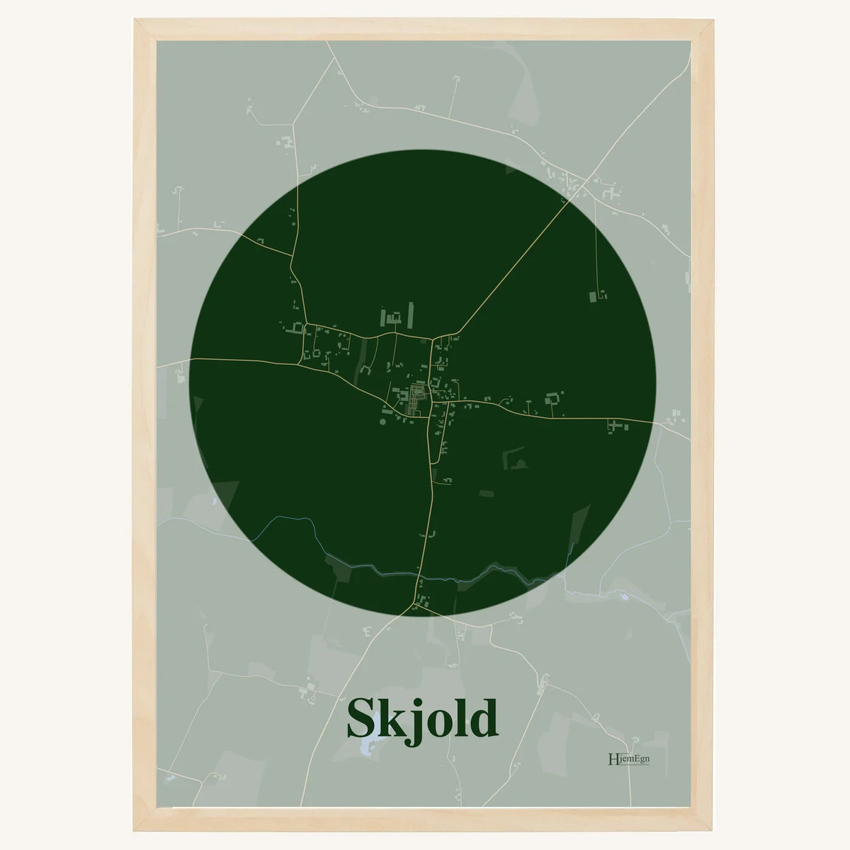 Skjold plakat – Centrum 2026 – Mørk grøn