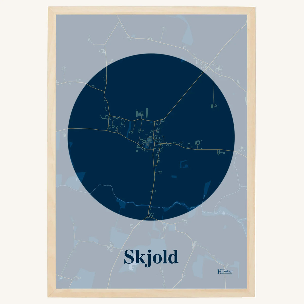 Skjold plakat – Centrum 2026 – Mørk blå
