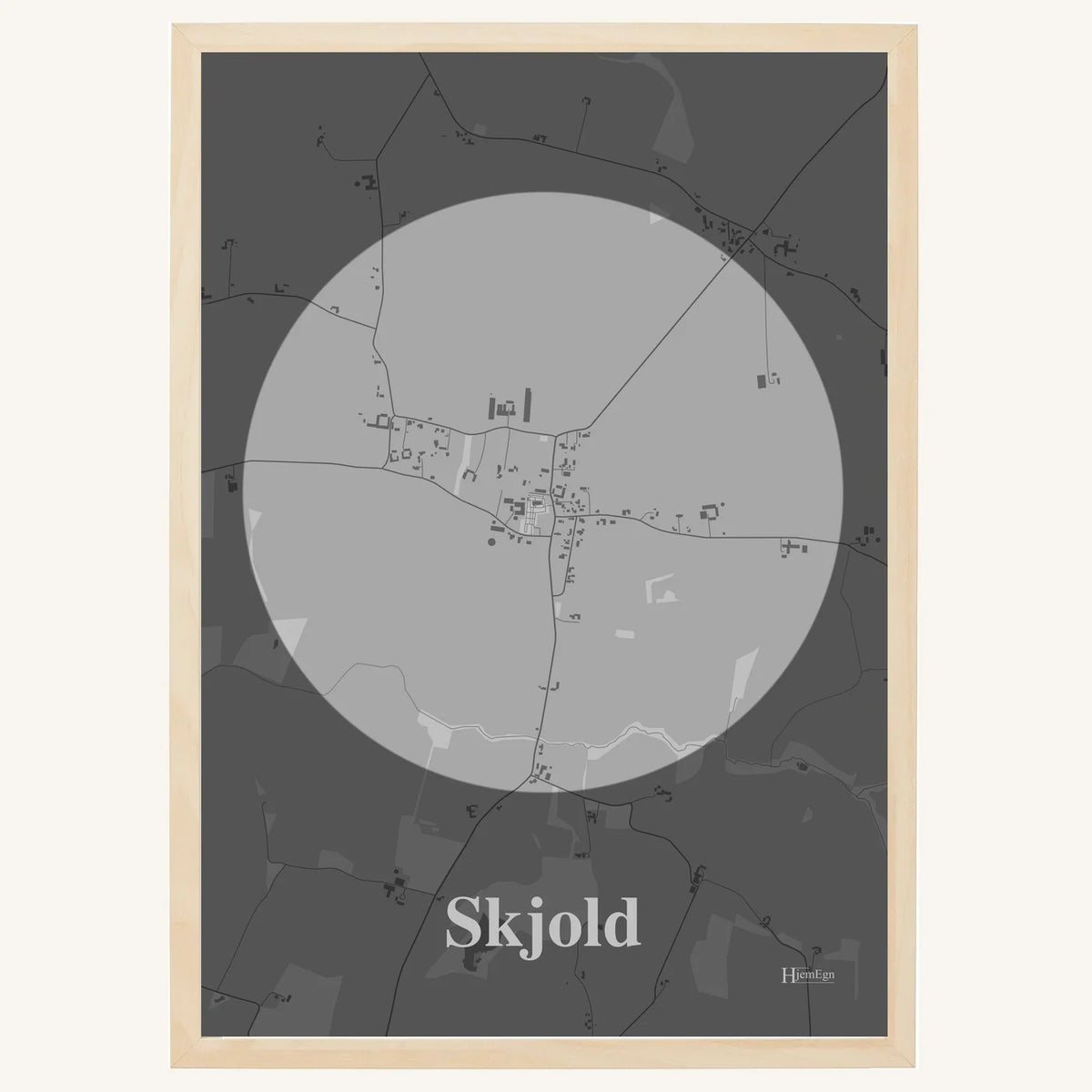 Skjold plakat – Centrum 2026 – Lys pastel grå