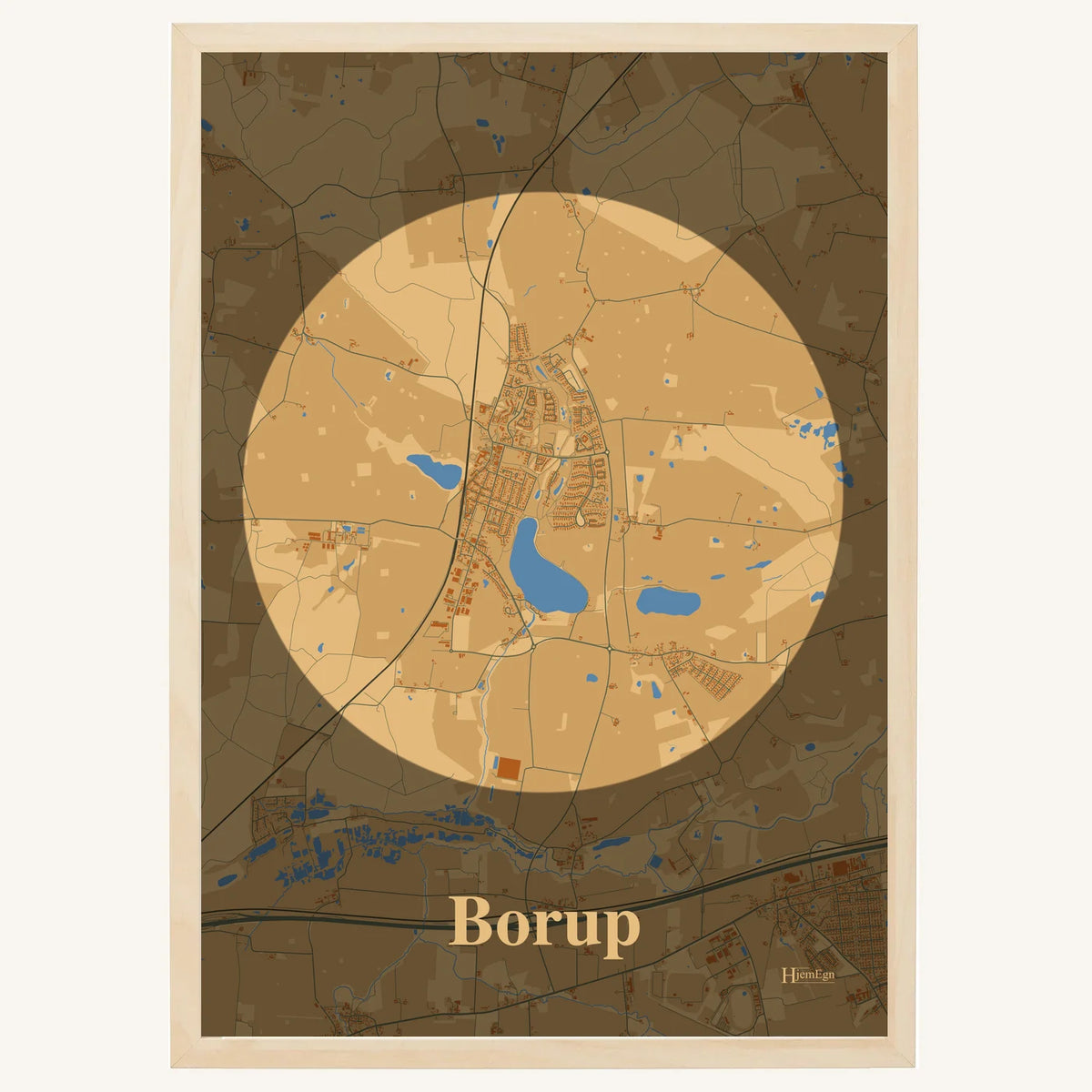 Borup plakat – Centrum 2026 – Lys pastel brun