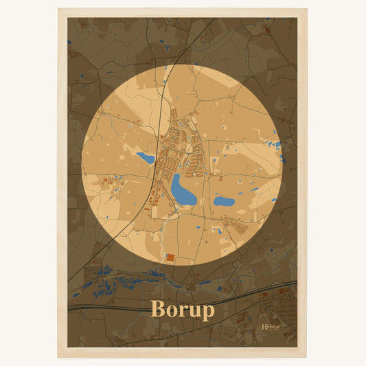 Borup plakat – Centrum 2026 – Lys pastel brun