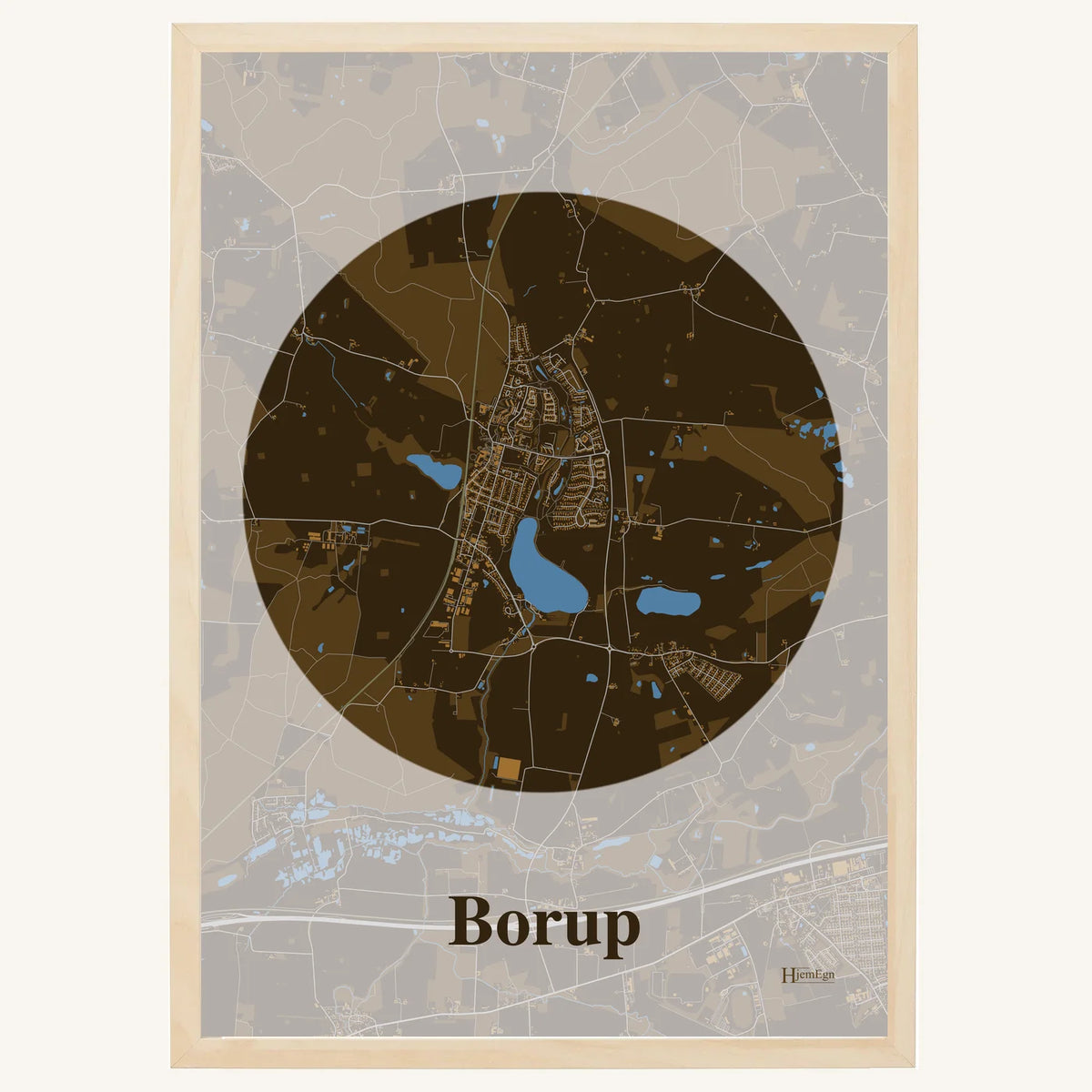 Borup plakat – Centrum 2026 – Mørk brun