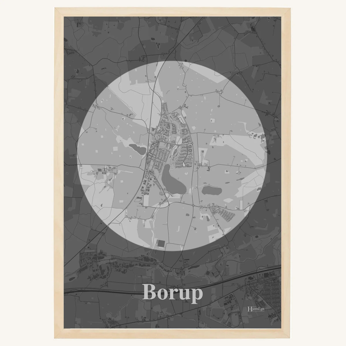 Borup plakat – Centrum 2026 – Lys pastel grå