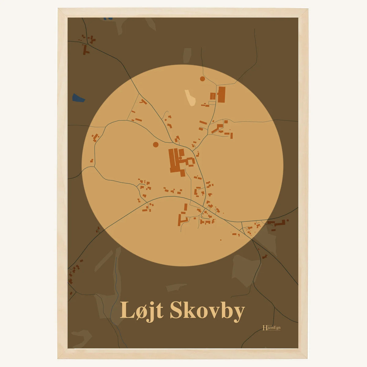 Løjt Skovby plakat – Centrum 2026 – Lys pastel brun