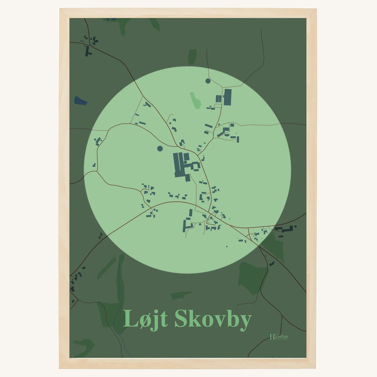 Løjt Skovby plakat – Centrum 2026 – Lys pastel grøn