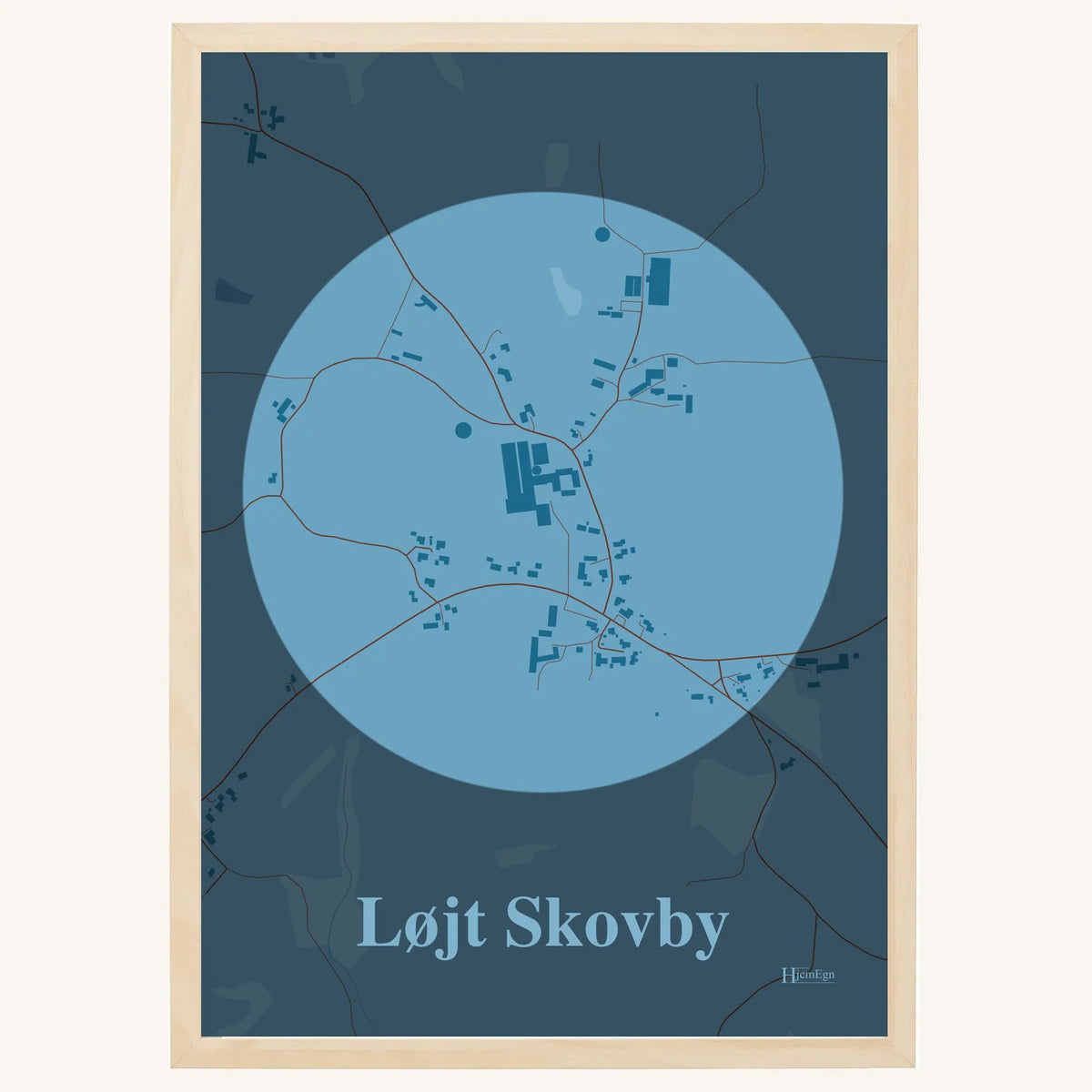 Løjt Skovby plakat – Centrum 2026 – Lys pastel blå