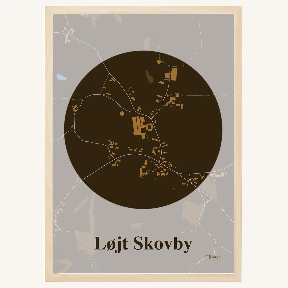 Løjt Skovby plakat – Centrum 2026 – Mørk brun
