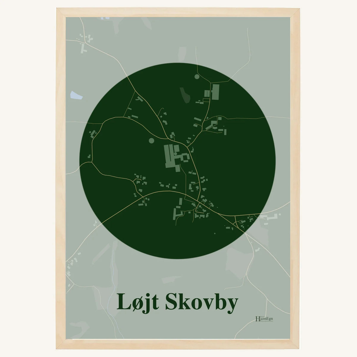 Løjt Skovby plakat – Centrum 2026 – Mørk grøn
