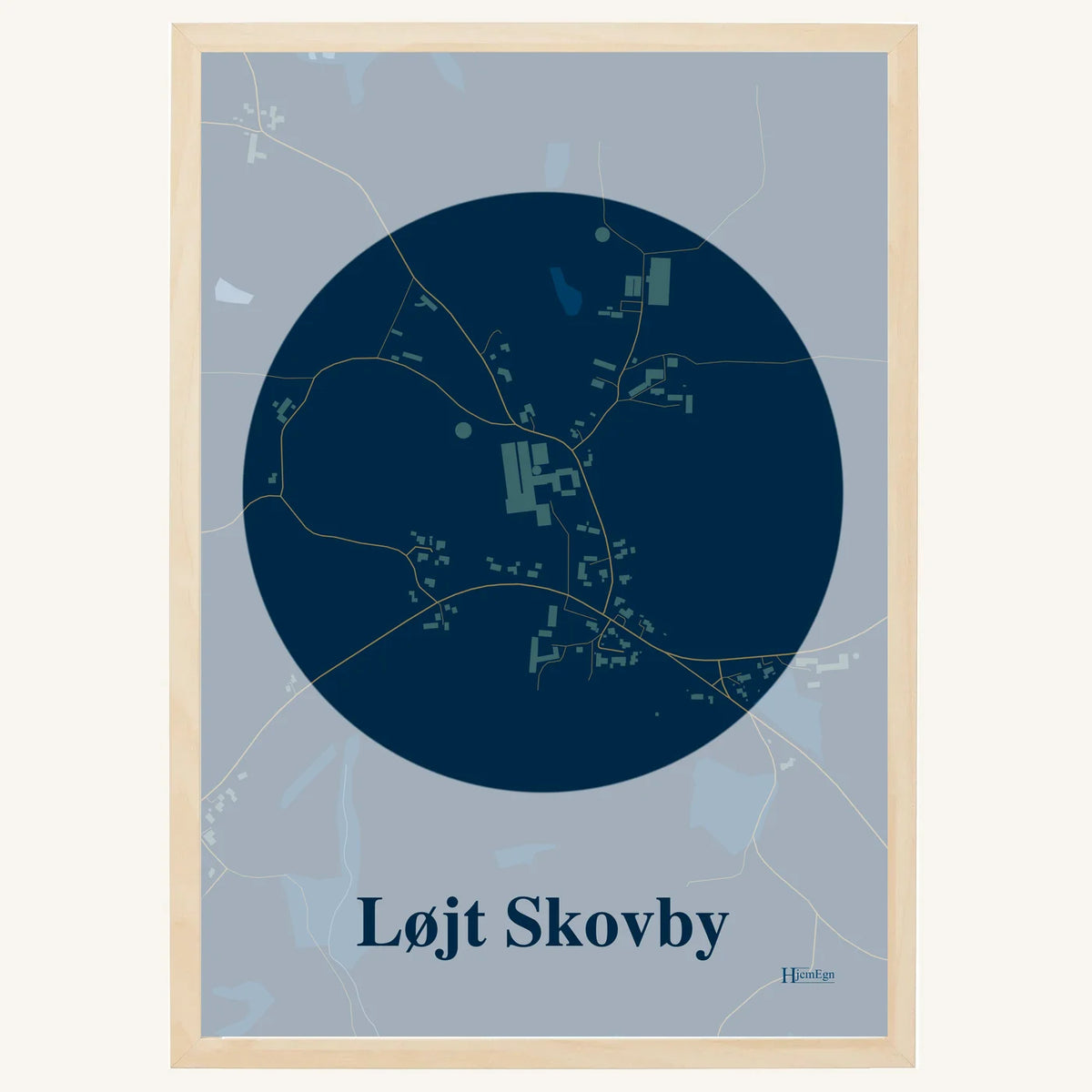 Løjt Skovby plakat – Centrum 2026 – Mørk blå