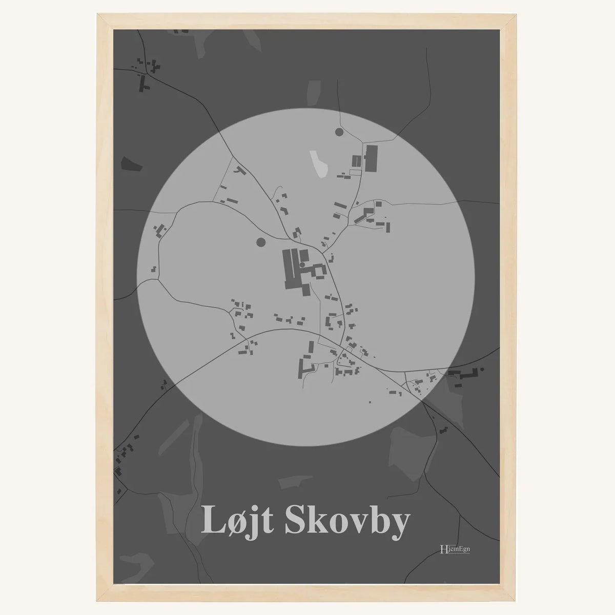 Løjt Skovby plakat – Centrum 2026 – Lys pastel grå