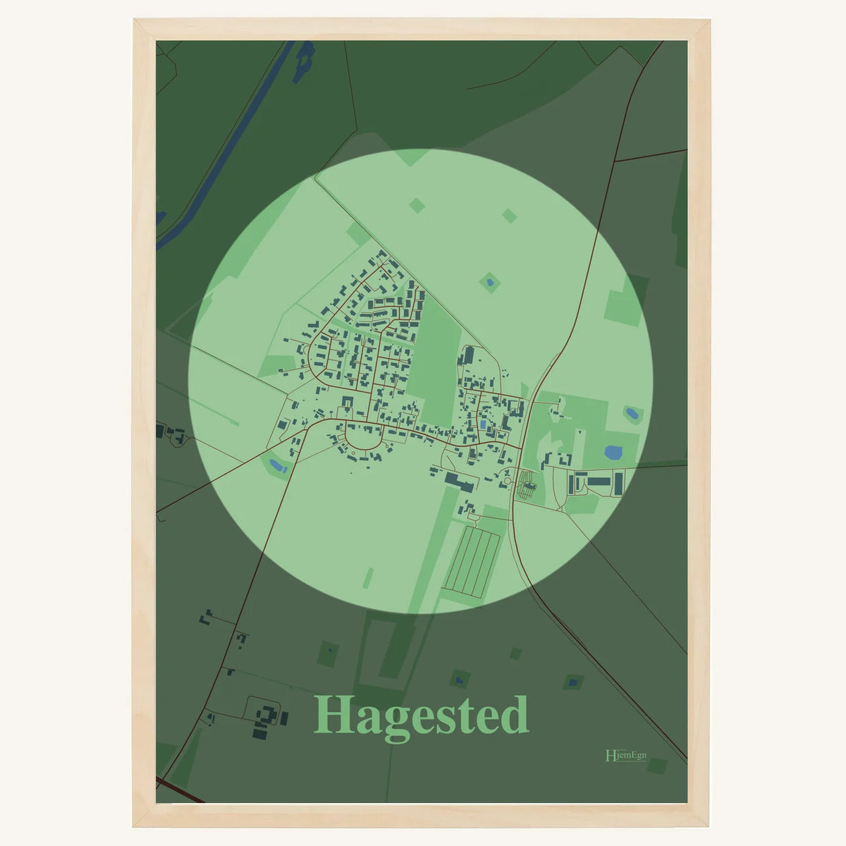 Hagested plakat – Centrum 2026 – Lys pastel grøn