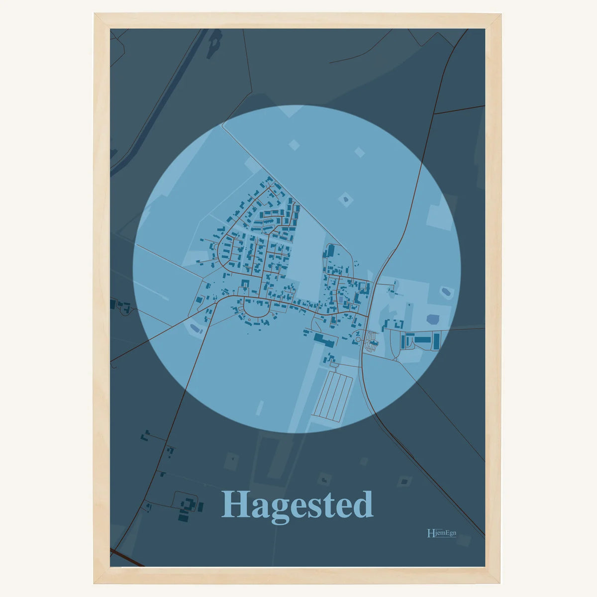 Hagested plakat – Centrum 2026 – Lys pastel blå