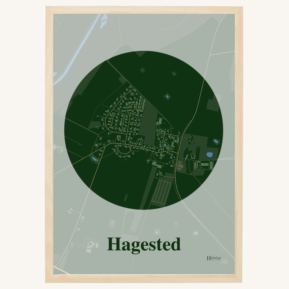Hagested plakat – Centrum 2026 – Mørk grøn