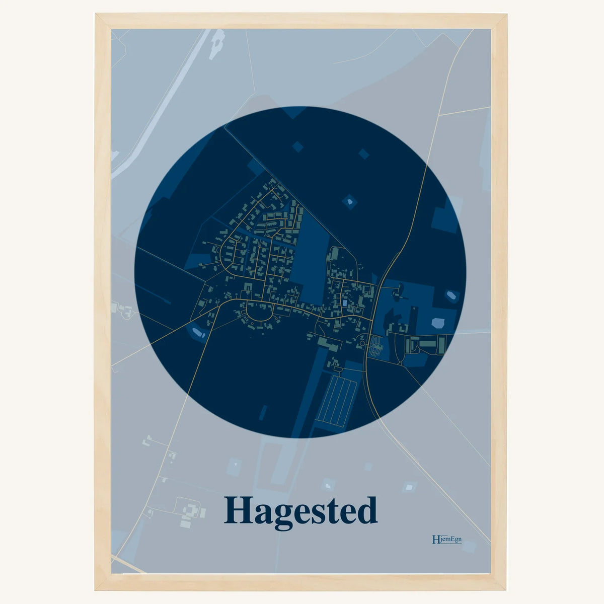 Hagested plakat – Centrum 2026 – Mørk blå