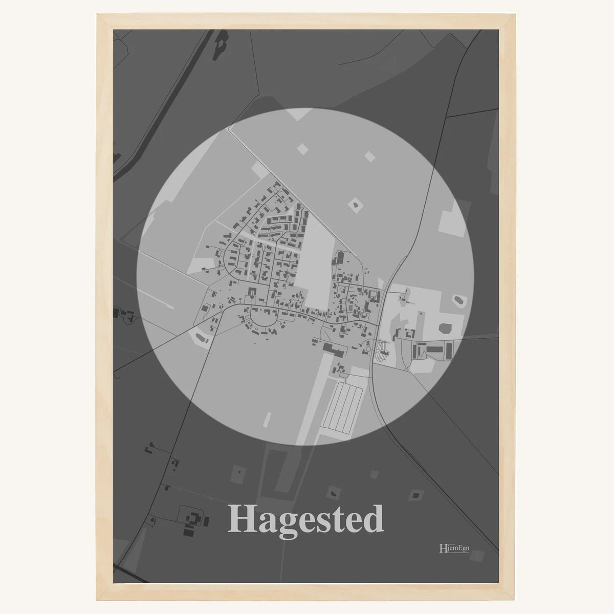 Hagested plakat – Centrum 2026 – Lys pastel grå