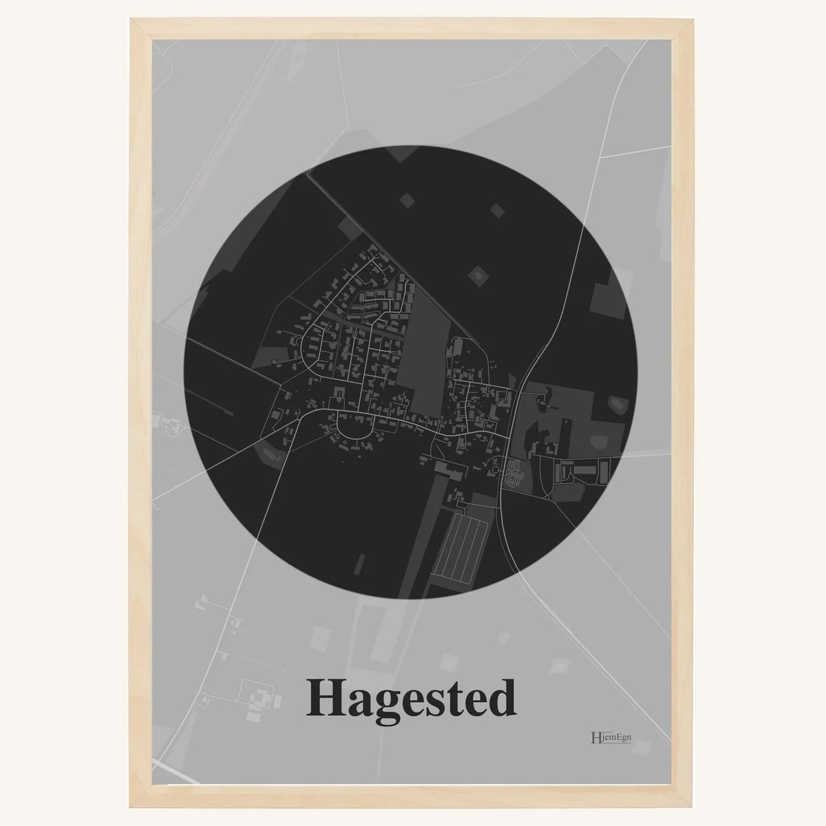 Hagested plakat – Centrum 2026 – Mørk grå
