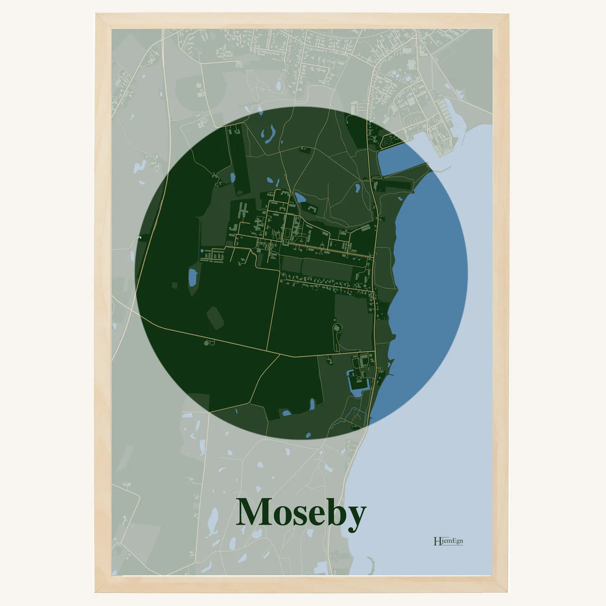Moseby plakat – Centrum 2026 – Mørk grøn
