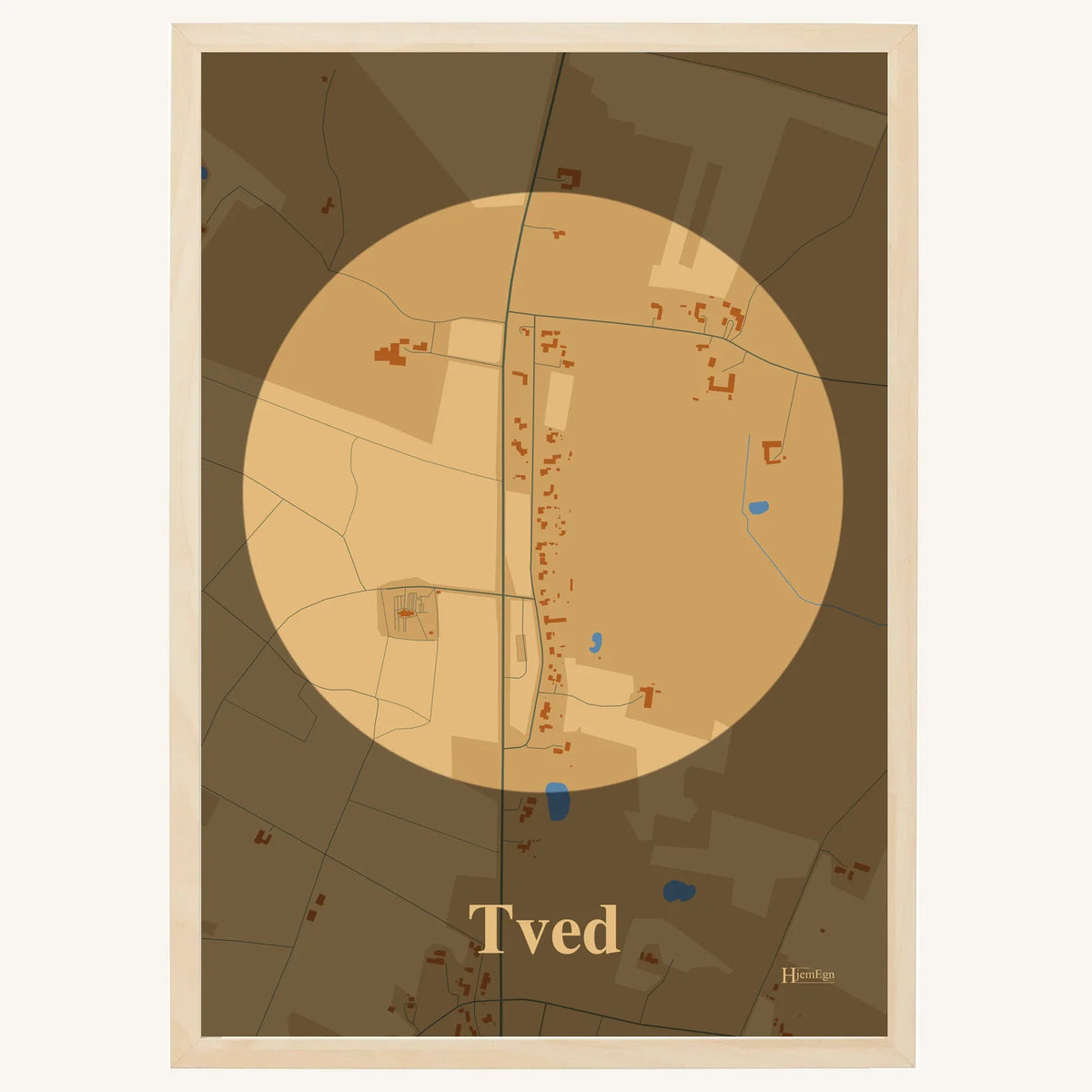 Tved plakat – Centrum 2026 – Lys pastel brun