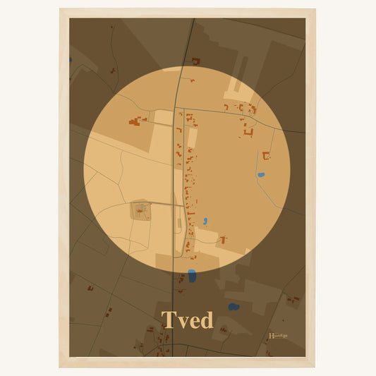 Tved plakat – Centrum 2026 – Lys pastel brun