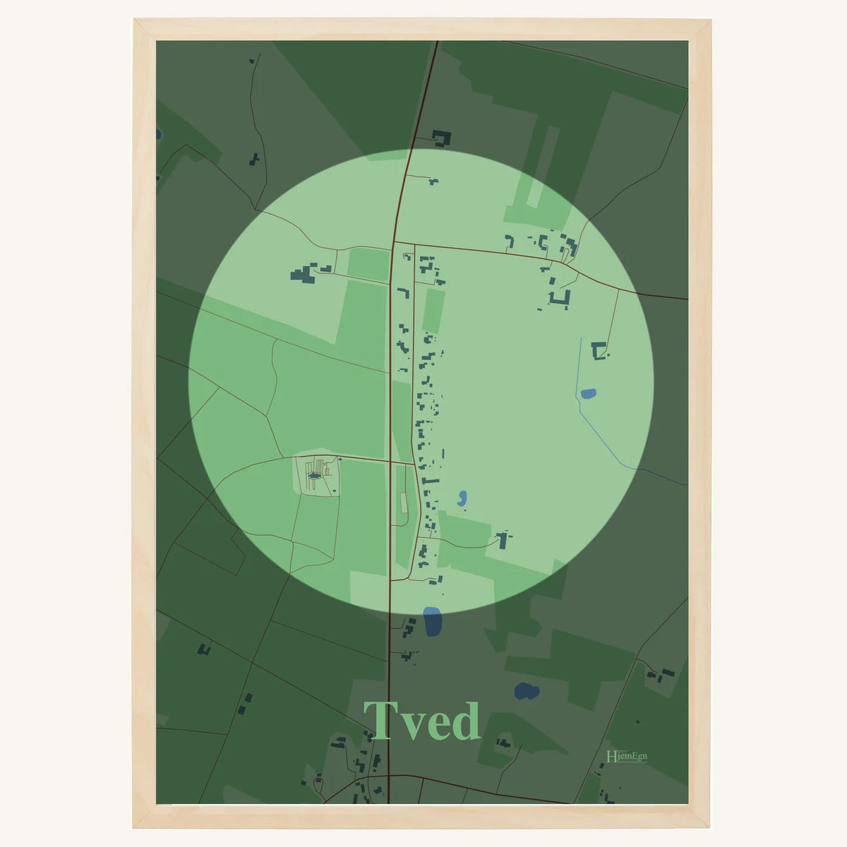 Tved plakat – Centrum 2026 – Lys pastel grøn