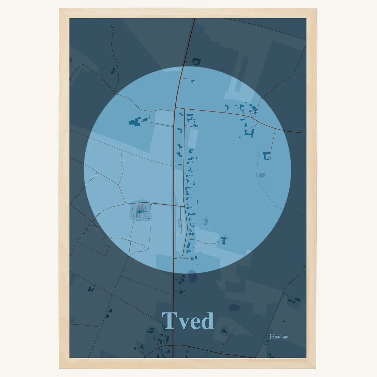 Tved plakat – Centrum 2026 – Lys pastel blå
