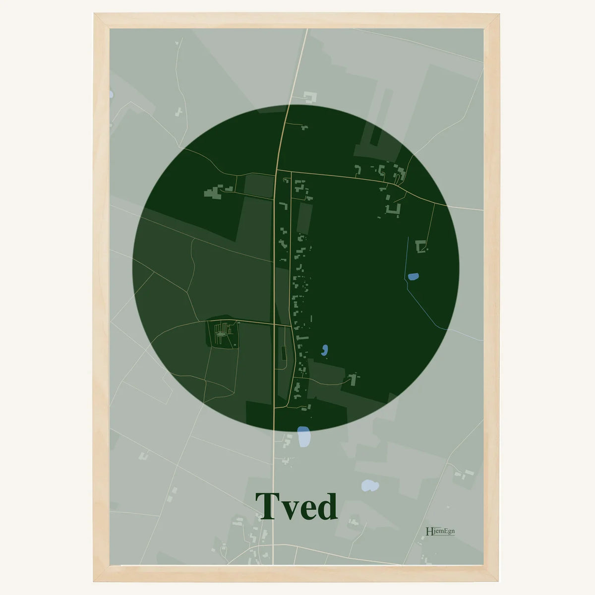 Tved plakat – Centrum 2026 – Mørk grøn