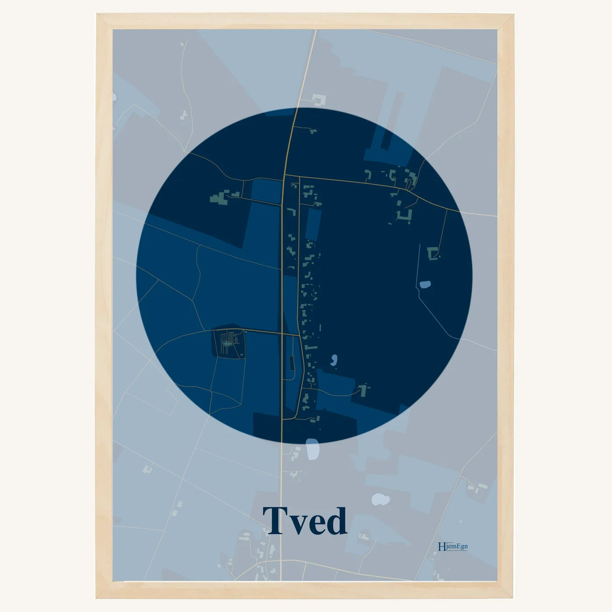 Tved plakat – Centrum 2026 – Mørk blå