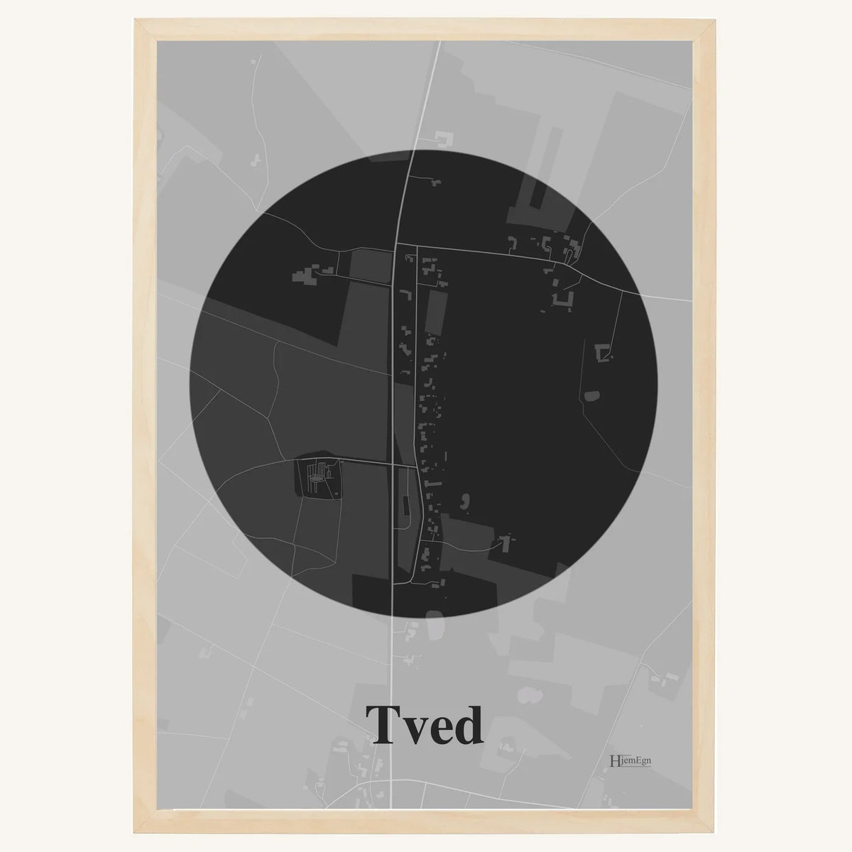 Tved plakat – Centrum 2026 – Mørk grå