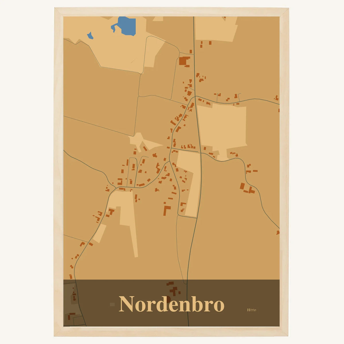 Nordenbro plakat – Firkantet 2026 – Lys pastel brun