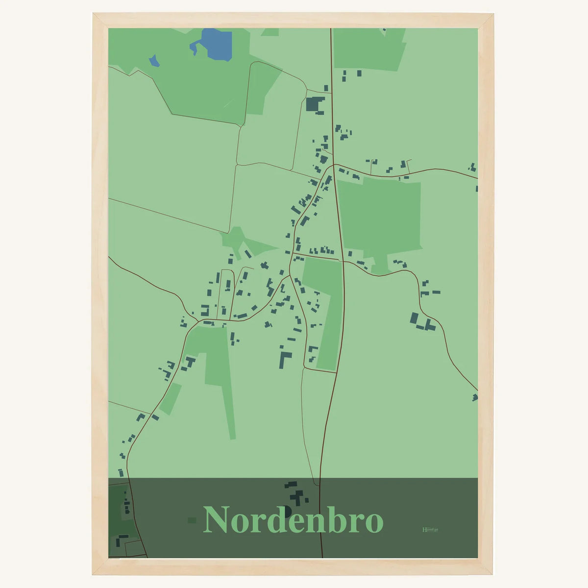 Nordenbro plakat – Firkantet 2026 – Lys pastel grøn