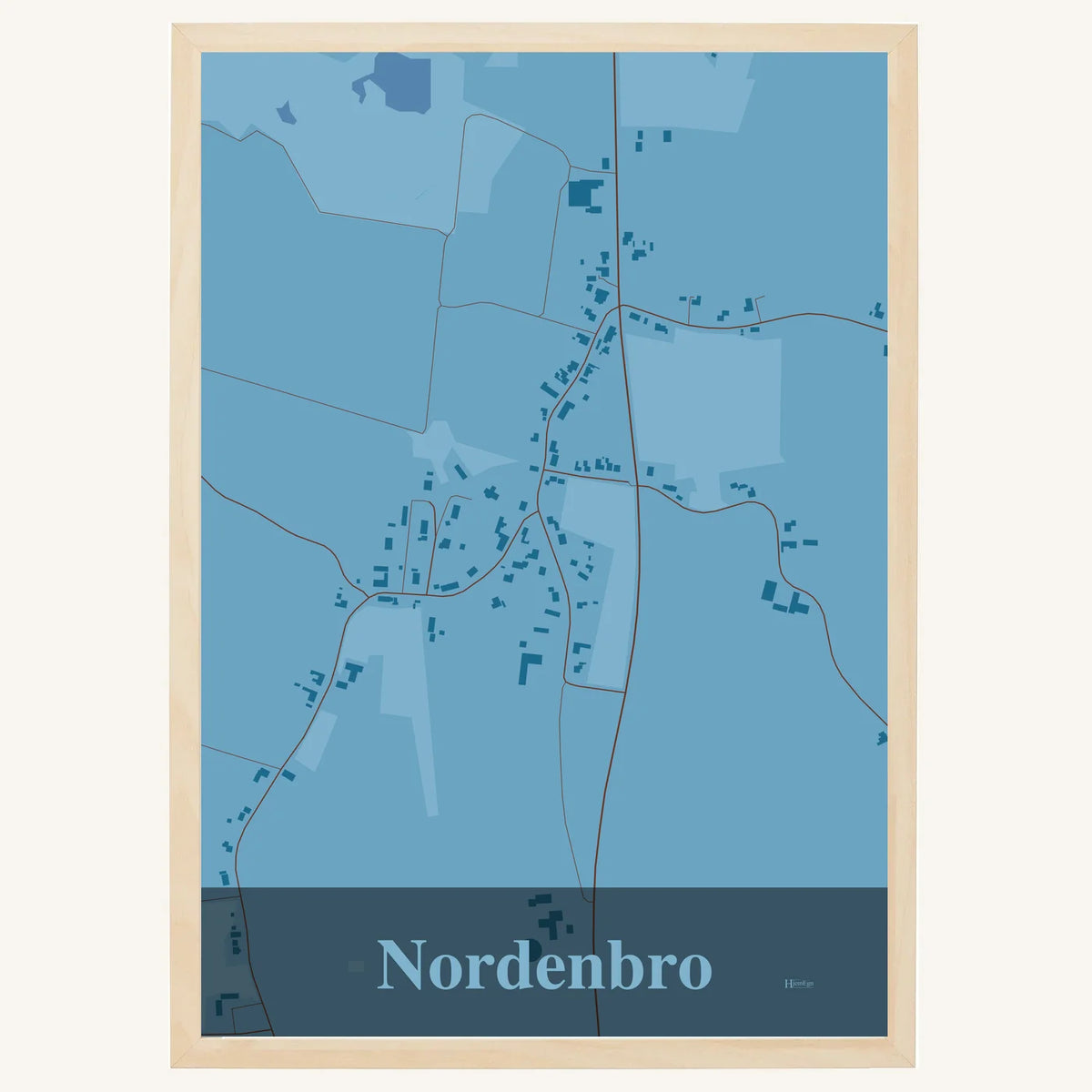 Nordenbro plakat – Firkantet 2026 – Lys pastel blå
